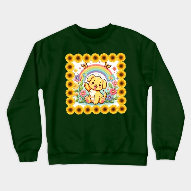 Puppy play outside Crewneck Sweatshirt by The Artful Barker